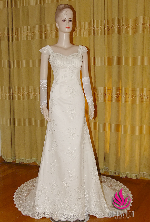 Orifashion Handmade Graceful Formal Lace Wedding Dress